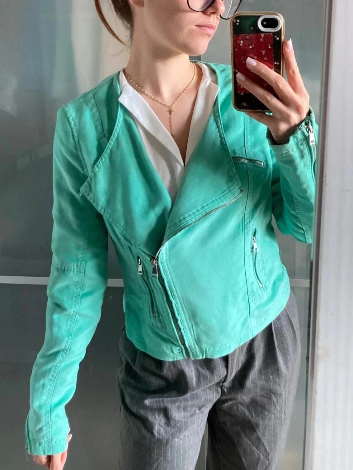 Chaqueta perfecta de gamuza talla M – photo 2